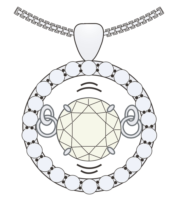 ダンシングストーンの揺れる仕組み(図)