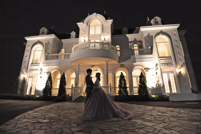 幻想的なお城の外観