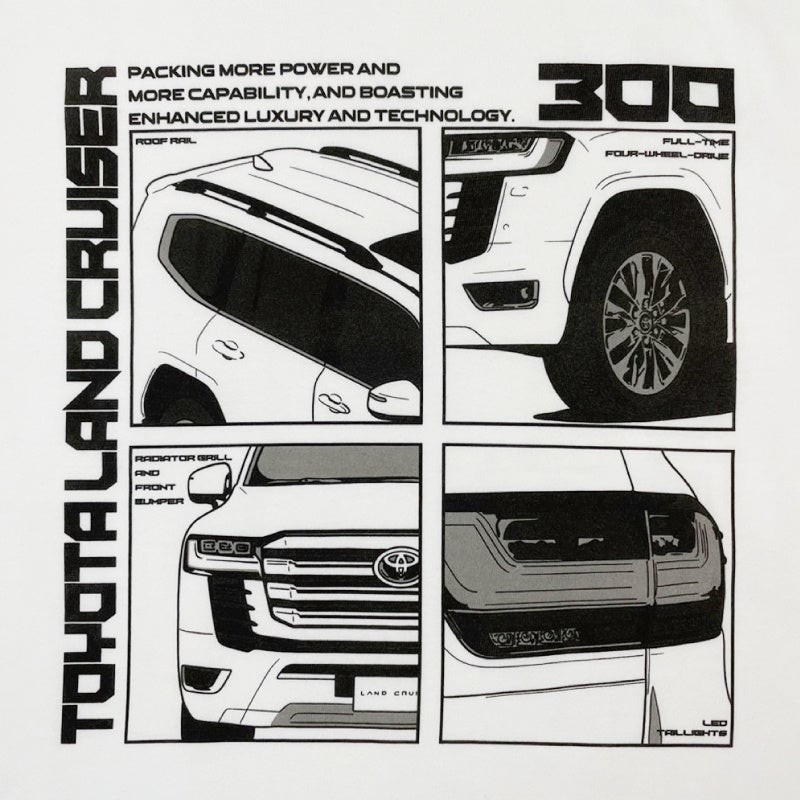 2401TY01-19 LAND CRUISER 300プリントTEE
