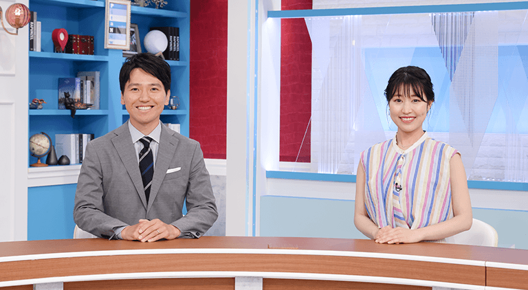 吉弘 翔・山﨑菜緒［HOMEアナウンサー］