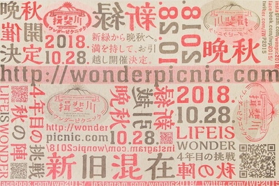揖斐川ワンダーピクニック2018フライヤー