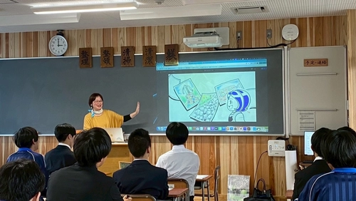 福井県立敦賀工業高校「地域探究授業」に お絵かきクリエイター(R)が講師として登壇