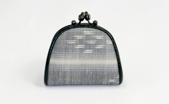 琉球かすり　がま口