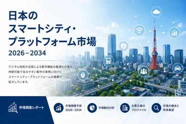 日本のスマートシティプラットフォーム市場規模、2034年に68億米ドルを突破へ | 年平均成長率（CAGR）11.12%で拡大