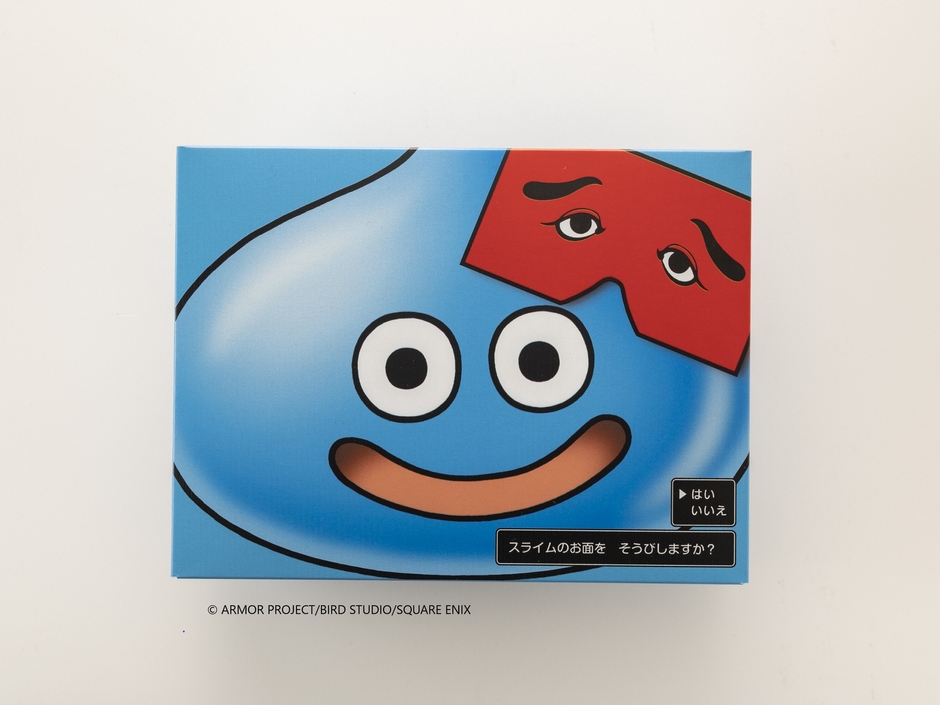 スライムにわかせんぺい 箱:表面