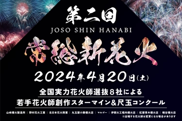 茨城県常総市で2024年4月20日に開催される 「第二回 常総新花火」に向けクラウドファンディングを開始