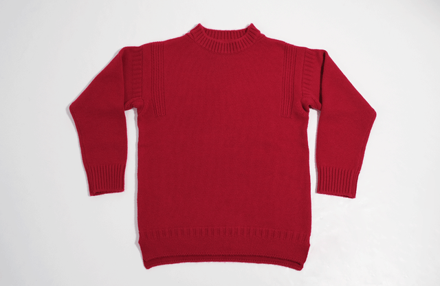 カシミヤガンジーセーター