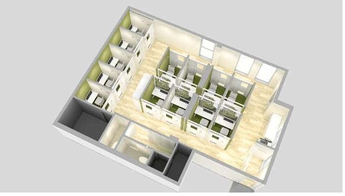 　＜２階（喫煙不可フロア）＞　