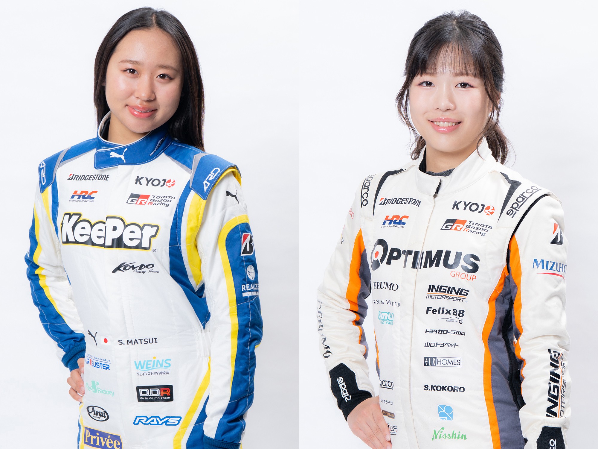 KYOJO CUPから世界へ。松井沙麗、佐藤こころがF1 ACADEMY ルーキーテストに参加
