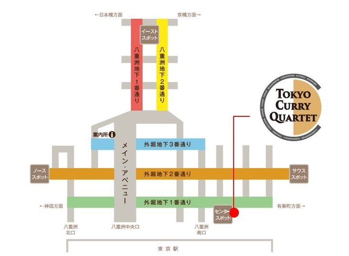 TOKYO CURRY QUARTETマップ