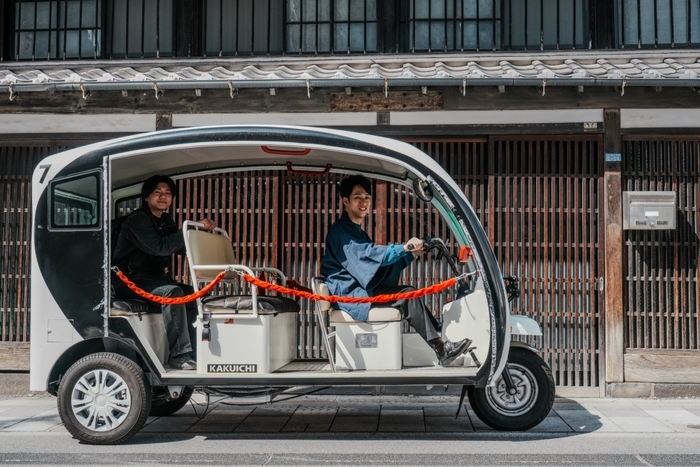 EV3輪カートの乗車の様子