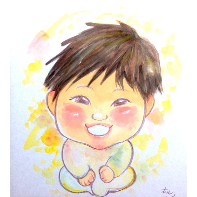 ふんわり優しいタッチ(水彩)子供のみ