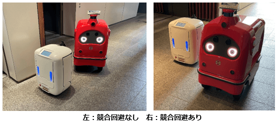 ロボット競合回避の様子