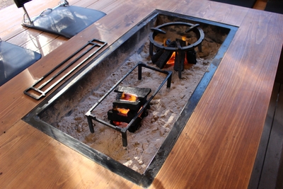 囲炉裏型BBQ