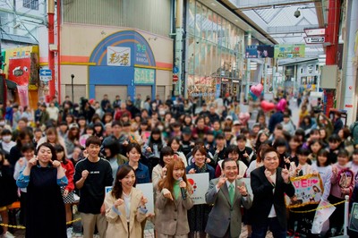 参加者全員でTikTokを撮影