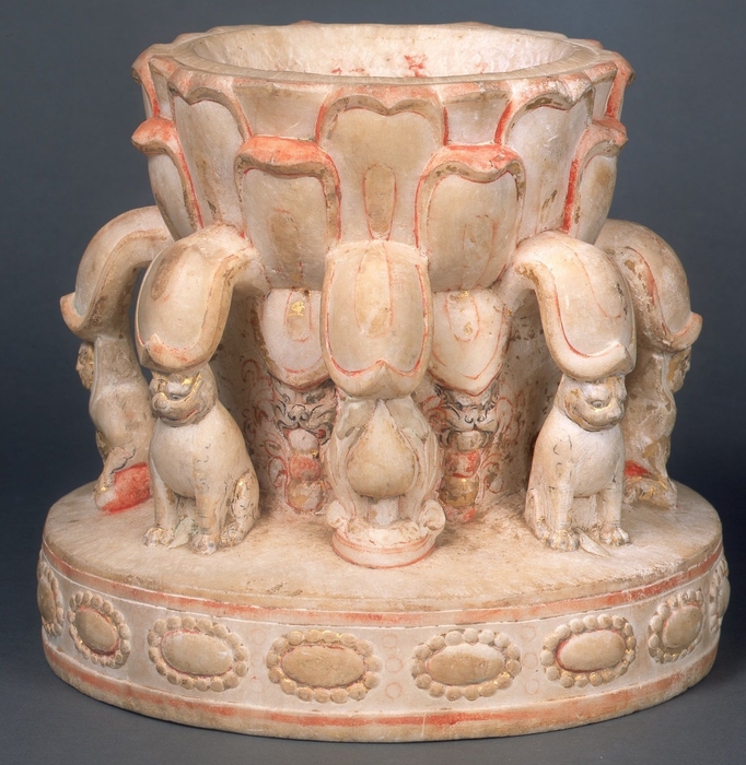 白石蓮台 中国・北斉時代(6世紀)