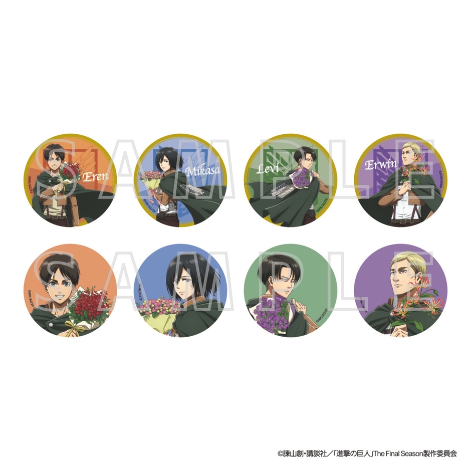 ▲「ネオン缶バッジ（全8種／ランダム）」 ／495円（税込）※コンプリートセットあり