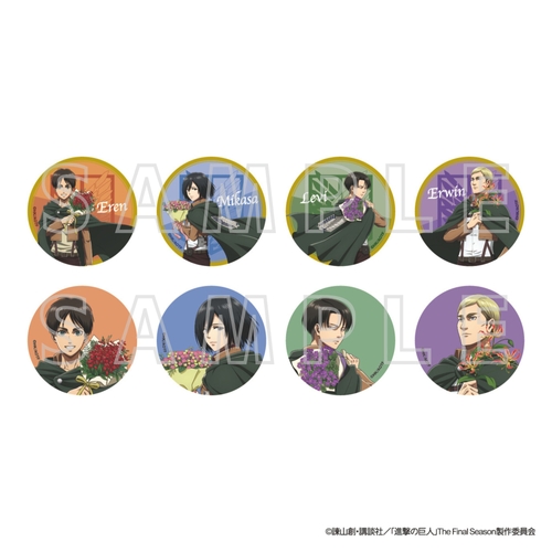 ▲「ネオン缶バッジ（全8種／ランダム）」 ／495円（税込）※コンプリートセットあり