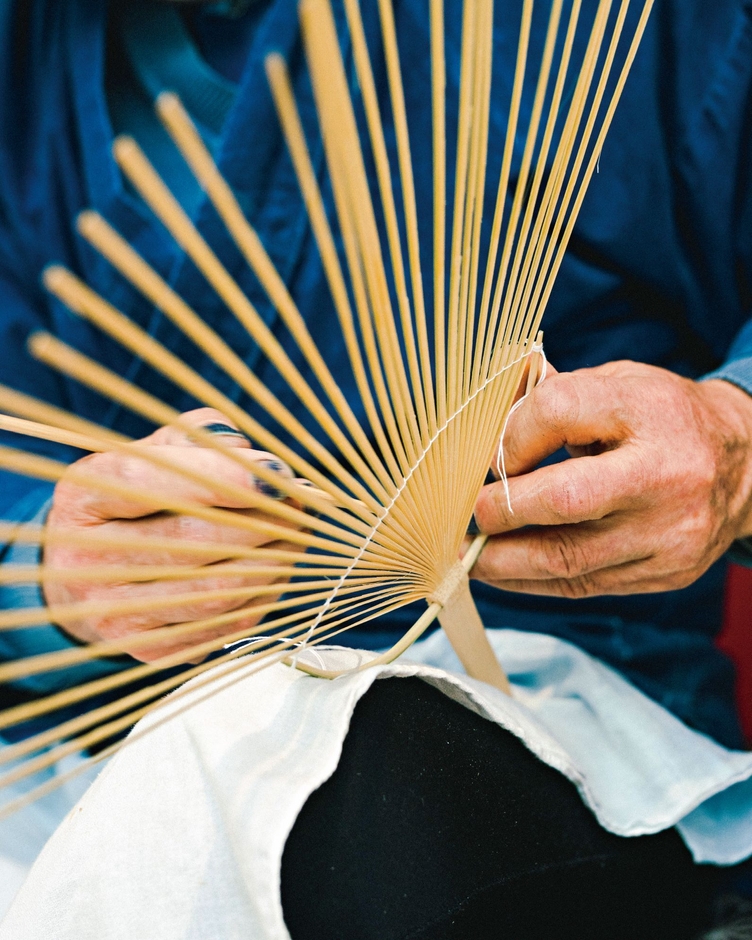 丸亀うちわ　実演あり