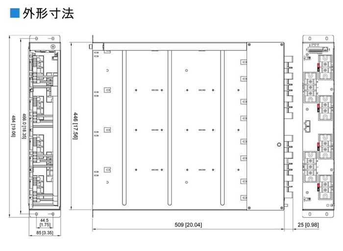 ラック外形寸法