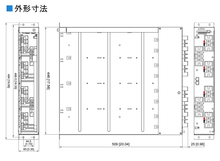 ラック外形寸法