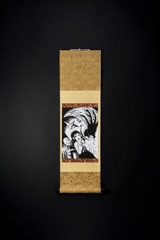 ミニ掛軸【楳図かずお_洗礼D】