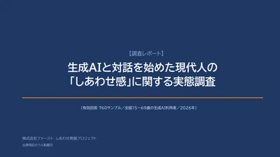 生成AIと対話を始めた現代人の『しあわせ感』を調査　 利用者760人の約4割が「しあわせ感の向上」を実感！