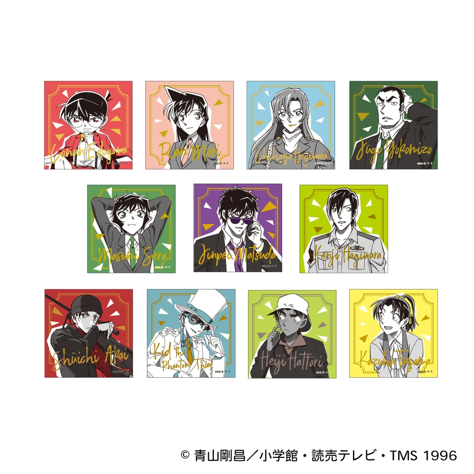 トレーディング箔押しスクエア缶バッジ