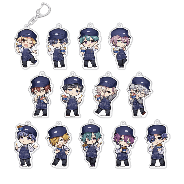 アクリルキーホルダー（ランダム　全１３種）　イメージ画像　©MintLip