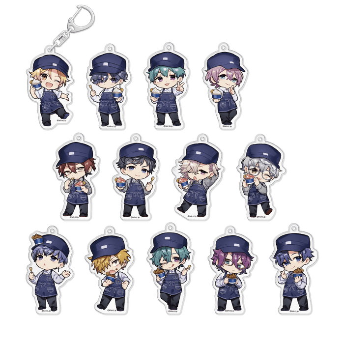 アクリルキーホルダー(ランダム 全13種) イメージ画像 ©MintLip