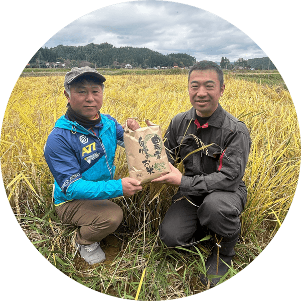 栗原市栗駒文字地区の若手農家さん
