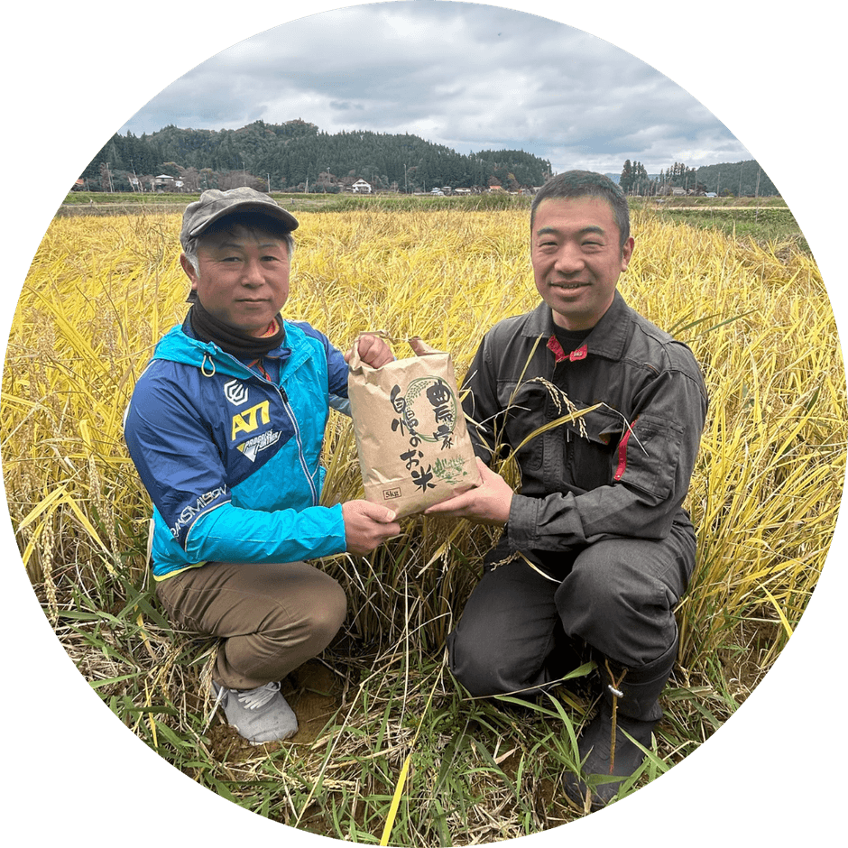 栗原市栗駒文字地区の若手農家さん