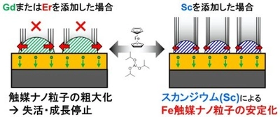 カーボンナノチューブを効率よく成長させる触媒を開発　高品質なカーボンナノチューブを生む新たな合成法の開発に期待