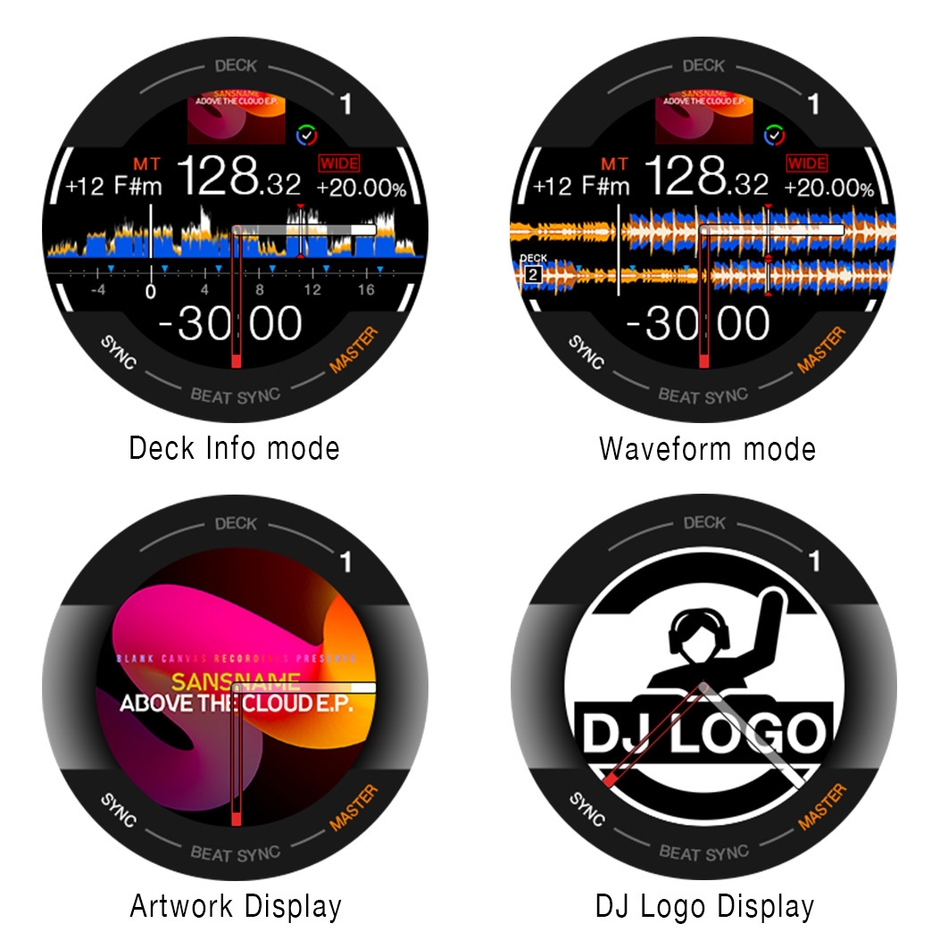 必要な情報を瞬時に確認、表示情報のカスタマイズを可能にする進化したON JOG DISPLAY