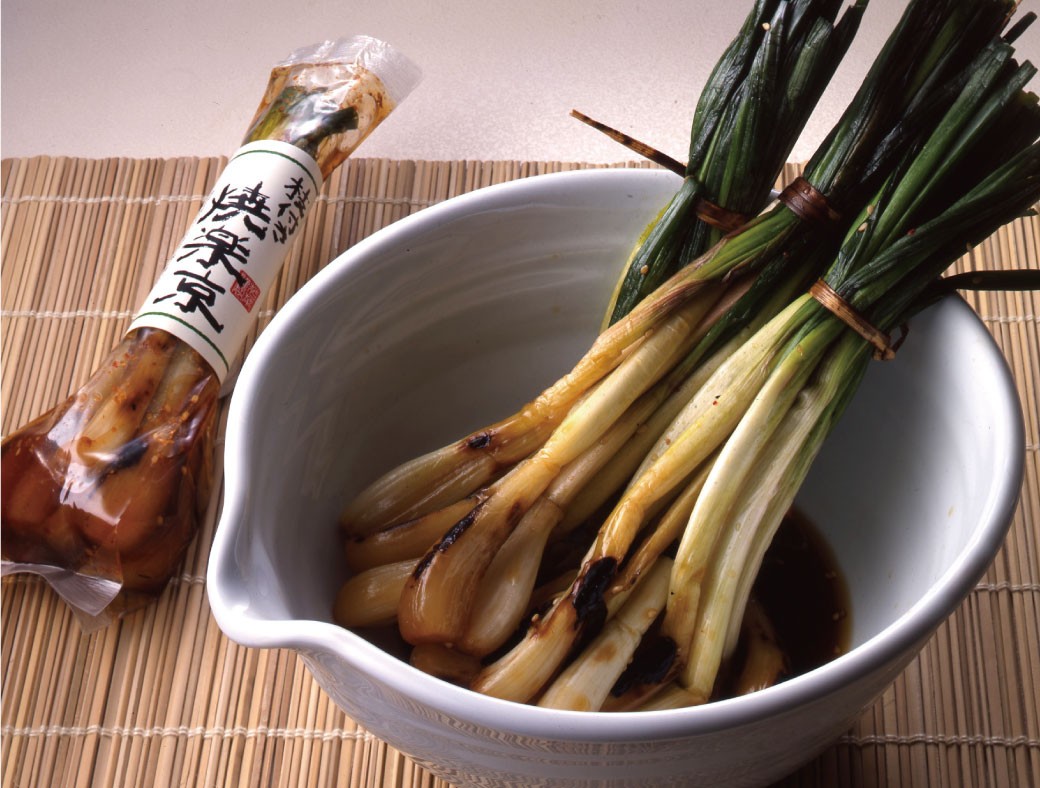 限定生産「枝付き焼きらっきょう」おつけもの銀座若菜より新発売