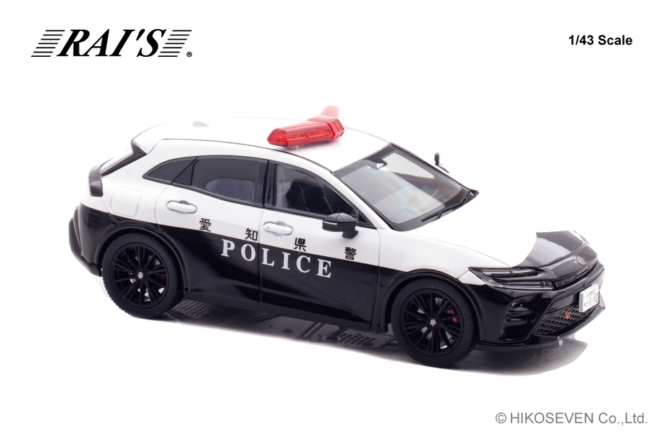 1/43 トヨタ クラウン スポーツ RS (AZSH37) 2025 愛知県警察総務部広報課広報車両：右前