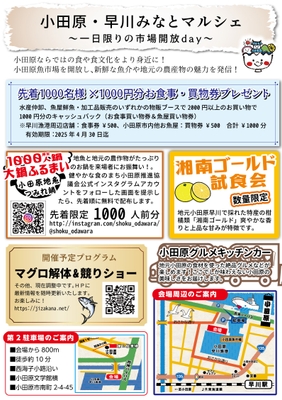小田原・早川 みなとマルシェ チラシ裏