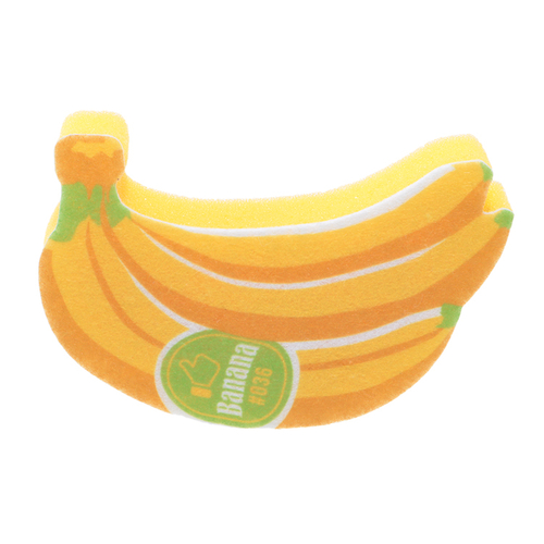 「キッチンスポンジ バナナ」価格：107円