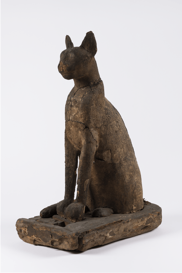 《ネコの棺とミイラ》   前 664～前 332年  ブルックリン博物館蔵  Photo：Brooklyn Museum