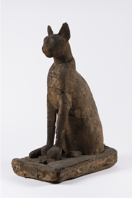 《ネコの棺とミイラ》 前 664~前 332年 ブルックリン博物館蔵 Photo:Brooklyn Museum