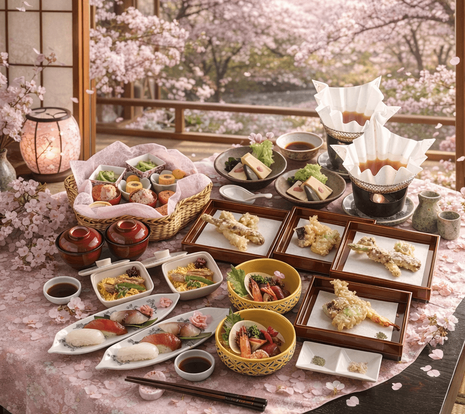 お花見特別料理