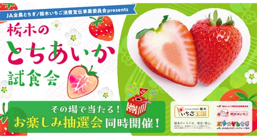 栃木県産いちご“とちあいか”が試食できる！あしかがフラワーパーク、東武ワールドスクウェア、那須どうぶつ王国で試食イベント開催