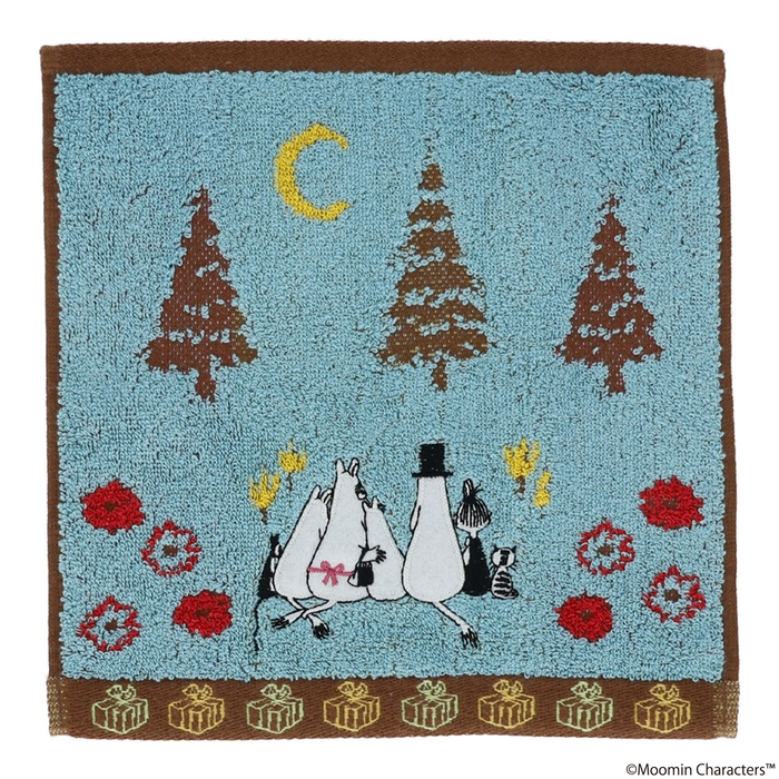 ハンカチタオル:ムーミン みんなでおでかけ