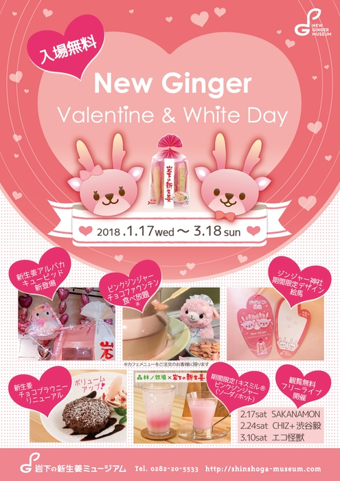 岩下の新生姜ミュージアム『NEW GINGER Valentine&Whiteday 2018』