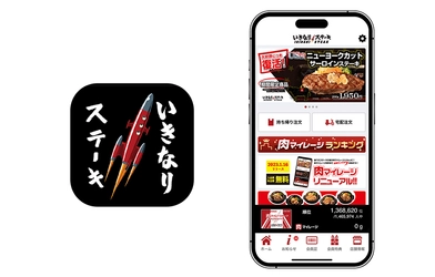 『いきなり！ステーキ』の公式スマートフォンアプリが リニューアル　 ～『肉マイレージ』会員サービス改定に対応～