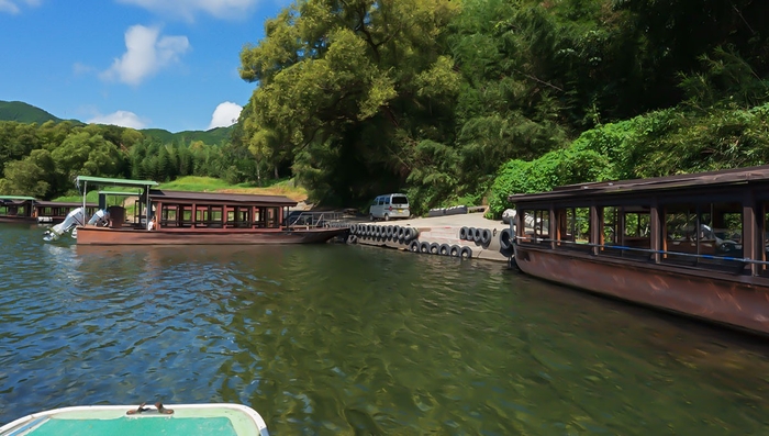 屋形船 四万十の碧