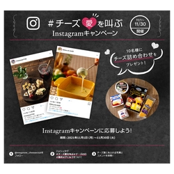 11月11日はチーズの日！ ＃チーズ愛を叫ぶInstagramキャンペーン 実施