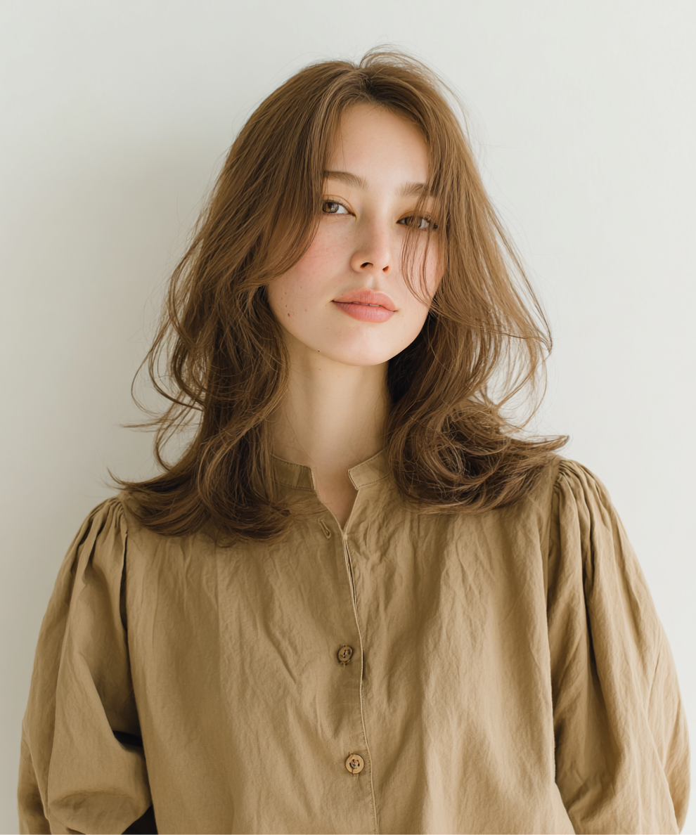 エアリーセミロングモデル