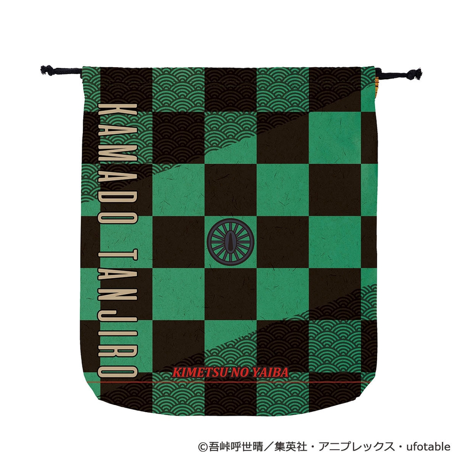 鬼滅の刃 巾着入り2TOPSパジャマセット 巾着(2)