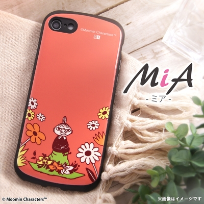 『ムーミン』/耐衝撃ケース MiA　リトルミイ＆お花